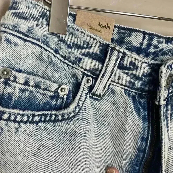 KSUBI Slim Pin Dusted High Rise Jeans Size 26 - Picture 3 of 16